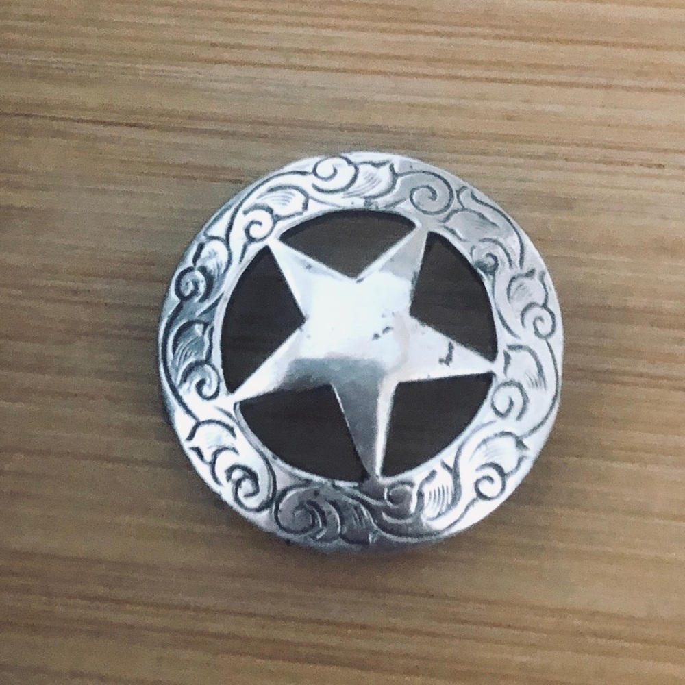 $58  Half Dollar Vintage Unique Estate Texas Star   Coin Silver